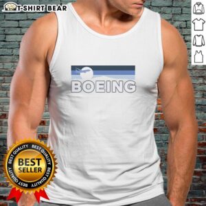 Alt Text: Official Boeing 2026 Wanderer Vintage Tank Top featuring classic design and logo, perfect for aviation enthusiasts.