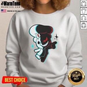 Premium Danganronpa Monokuma sweatshirt featuring a stylish design of Monokuma, perfect for fans of the series.