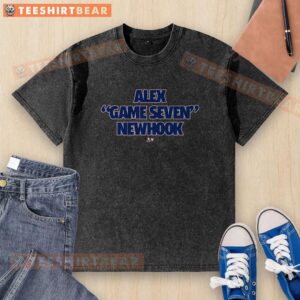 Good Alex Game Seven Newhook washed t-shirt featuring a stylish design for fans of hockey and sports apparel.