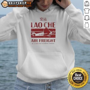Nice Lao Che Air Freight hoodie inspired by Indiana Jones and the Temple of Doom, featuring unique design elements.
