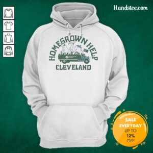 Hot Peoples Flag of Cleveland Homegrown Help 2026 Vintage Hoodie showcasing a stylish design for local pride.