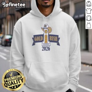 Alt Text: Official Montana State Bobcats Gold Rush 2026 hoodie featuring vibrant team colors and logo design. Perfect for fans!
