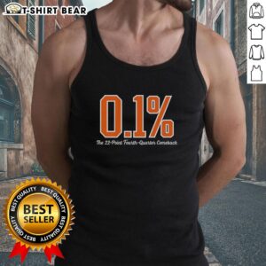 Good New York Knicks 0.1% comeback tank top featuring iconic 22-point fourth quarter graphic design.