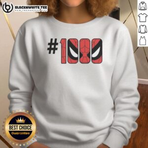 Top The Amazing Spider-Man 1000 Eyes logo sweatshirt featuring vibrant graphics and a comfortable fit for fans.