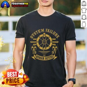 Nice System Failure 1997 T-Shirt featuring human action graphic, perfect for fans of retro style and social commentary.