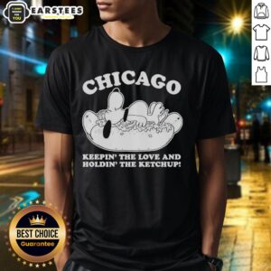 Hot Chicago Snoopy t-shirt featuring Snoopy holding ketchup, perfect for fans of Peanuts and summer fun.