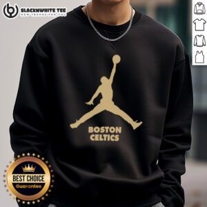 Nice Boston Celtics NBA Jordan Club parody sweatshirt featuring unique design and vibrant colors for basketball fans.