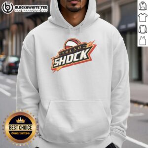 Top Tulsa Shock 10 Hoodie featuring vibrant team colors and logo, perfect for fans of the WNBA team.