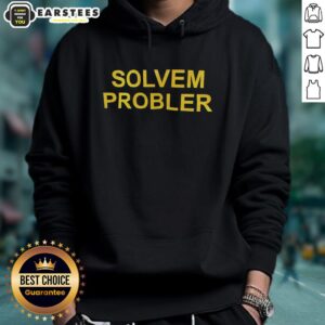 Official Solvem Probler Hoodie in navy blue, featuring logo and stylish design, perfect for casual wear and problem-solving enthusiasts.