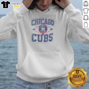 Alt Text: Premium Chicago Cubs Major League Baseball Cooperstown Diamond Hoodie in navy blue, perfect for fans and collectors.