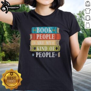 Good Book People Are My Kind of People tee for book lovers, featuring a stylish design perfect for ladies who love reading.
