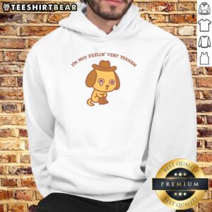 Cozy 'Good I'm Not Feeling Very Yeehaw' hoodie displayed on a rustic wooden background, perfect for casual style.
