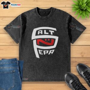Premium Salt-N-Pepa washed t-shirt featuring vibrant graphic design, perfect for retro fashion lovers and music enthusiasts.