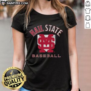 Pretty Mississippi State Bulldogs NCAA baseball home plate ladies tee showcasing team spirit and stylish design.