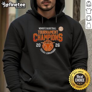 Alt Text: Original Texas Longhorns Game Day hoodie for SEC Tournament Champions featuring team logo and vibrant colors.