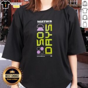 Top Matiks 50 Days Streak Ladies Tee featuring a stylish design perfect for fitness enthusiasts and daily wear.