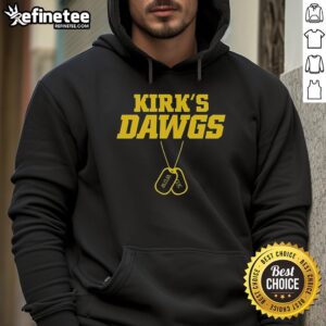 Premium Kirks Dawgs Washed Up Walkons X George Kittle Hoodie showcasing stylish design and vibrant colors for fans.