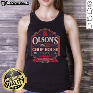 Stylish Hot Matt Olson's Chop House tank top featuring a vibrant design, perfect for summer fashion enthusiasts.
