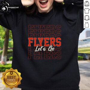 Pretty vintage flyers design on a cozy sweatshirt, perfect for stylish casual wear and retro fashion lovers.