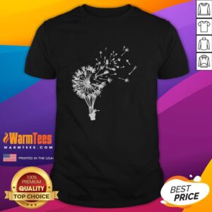 Premium Flower Power Dandelion Fly Away Freedom T-Shirt featuring vibrant dandelion graphics and a comfortable fit.