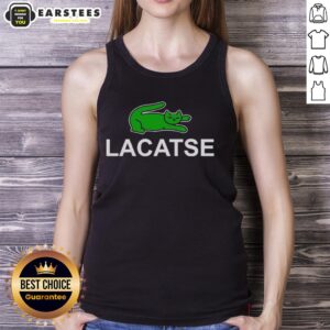 Good Lacatse Cat logo parody tank top featuring a playful cat design, perfect for feline lovers and casual wear.