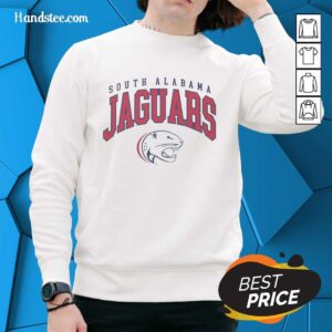 Premium South Alabama Jaguars Classic Logo Sweatshirt featuring vibrant team colors and iconic logo design.