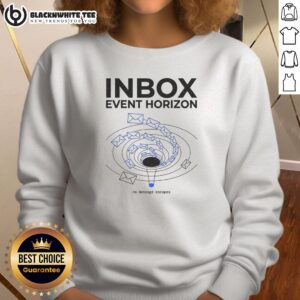 Awesome Inbox Event Horizon Sweatshirt featuring a unique cosmic design and comfortable fit for all-day wear.