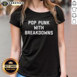 Awesome Pop Punk With Breakdowns Ladies Tee featuring vibrant graphics and a comfortable fit for music lovers.