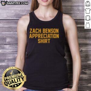 Awesome Zach Benson appreciation Buffalo Sabres tank top featuring bold graphics and vibrant team colors for fans.