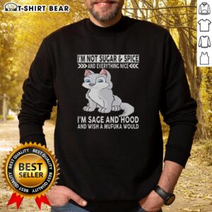 Alt Text: Stylish 'Top Wolf' sweatshirt featuring bold text, perfect for those who embrace a sage and hood attitude.