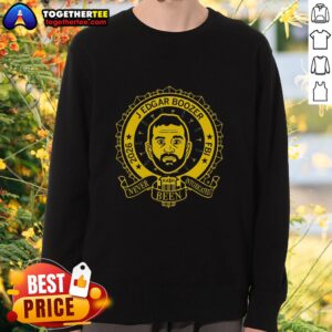 Cozy Pretty J. Edgar Boozer sweatshirt showcasing a stylish design, perfect for casual wear and fans of unique apparel.