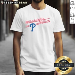 Alt Text: Top Philadelphia Phillies Soft As A Grape T-Shirt featuring team logo and comfortable fabric for fans.