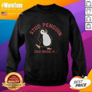 Cozy Good Stud Penguin Sweatshirt featuring a playful penguin design, perfect for casual winter outfits.