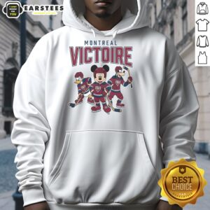 Pretty Montreal Victoire Disney team ice hockey hoodie showcased in vibrant colors and stylish design.
