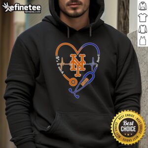Official New York Mets Stethoscope Heartbeat hoodie, a perfect blend of style and team spirit for fans.