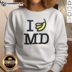 Stylish Top-I-Banana MD sweatshirt featuring a vibrant banana graphic, perfect for casual wear and stylish outfits.