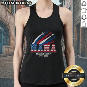 Awesome American 250th Anniversary Nana Tank Top featuring patriotic design and comfortable fit for celebrating the USA.