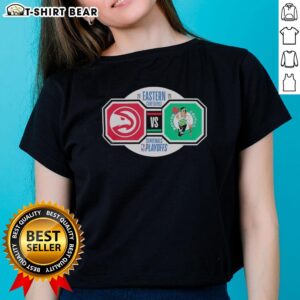 Top Atlanta Hawks vs Boston Celtics 2026 NBA Playoffs Eastern Conference Semifinals Ladies Tee showcasing team spirit.
