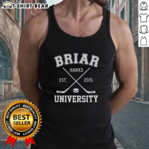Nice Briar University Est 2015 Di Laurentis 66 tank top featuring a stylish design for college apparel enthusiasts.