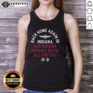 Good Indiana Fight Song tank top at Indianapolis Motor Speedway, perfect for race fans and Indiana pride.