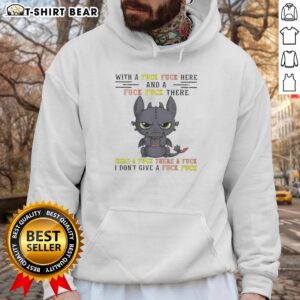 Alt Text: Awesome Toothless dragon hoodie featuring playful Fck Fck design, perfect for fans of whimsical fantasy apparel.