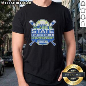 Premium Ndhsaa Class B Baseball State Tournament 2026 T-Shirt featuring vibrant graphics and comfortable fit.