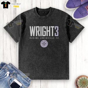 Good Wright 3 Racing Louisville FC washed t-shirt showcasing team spirit with a stylish, comfortable design.