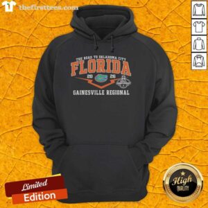 Awesome Florida Gators hoodie celebrating the team's road to Oklahoma City 2026 Gainesville Regional Softball event.