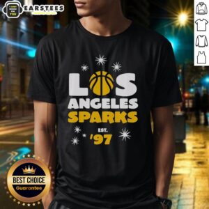 Good Los Angeles Sparks Star Power Est '97 T-Shirt featuring vibrant graphics and team colors for fans of women's basketball.