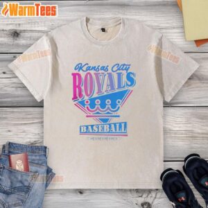 Original Kansas City Royals 2026 City Connect Hey Hey Hey Hey Washed T-Shirt featuring vibrant team colors and logo.