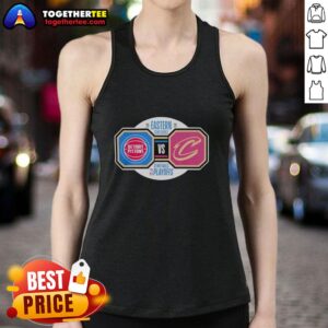 Detroit Pistons vs Cleveland Cavaliers 2026 NBA Playoffs Eastern Conference Semifinals tank top showcasing team spirit.