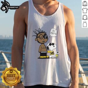 Original Peanuts Ol' Dirty Bastard tank top featuring vibrant graphics and a classic fit for fans of hip-hop style.