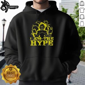 Hot Goku Dragon Ball Z hoodie featuring Super Saiyan graphic and powerful aura, perfect for anime fans and hype enthusiasts.