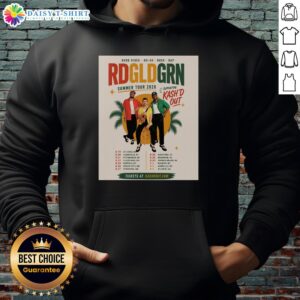 Top Rdgldgrn Good Vibes Go Go Rock Rap Band Summer Tour 2026 Hoodie featuring vibrant colors and stylish design.